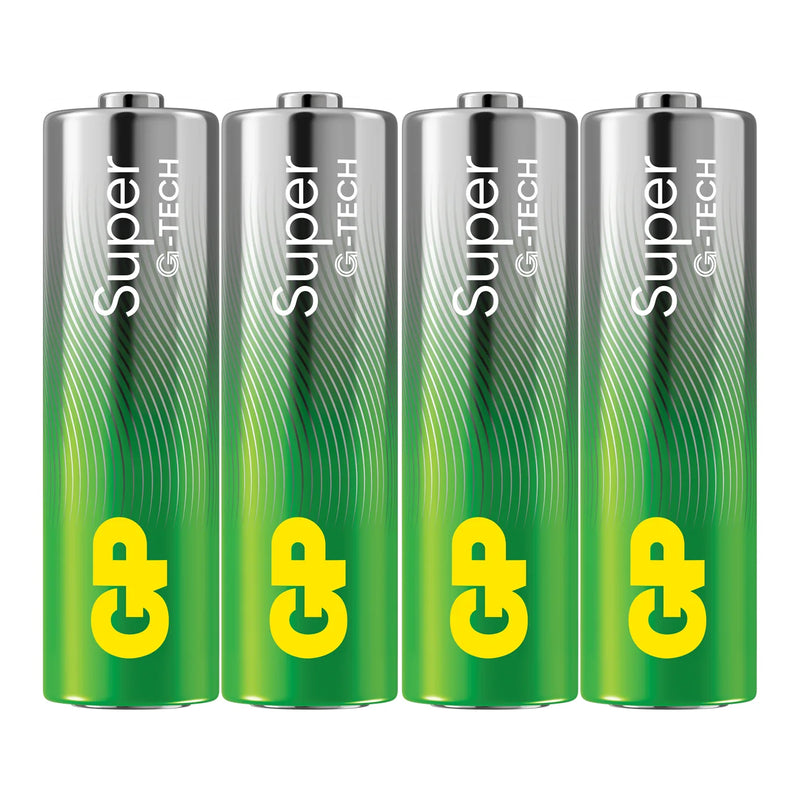 GP Super Alkaline AA-batteri LR6 1,5 V, 4-pakning, bilde 2