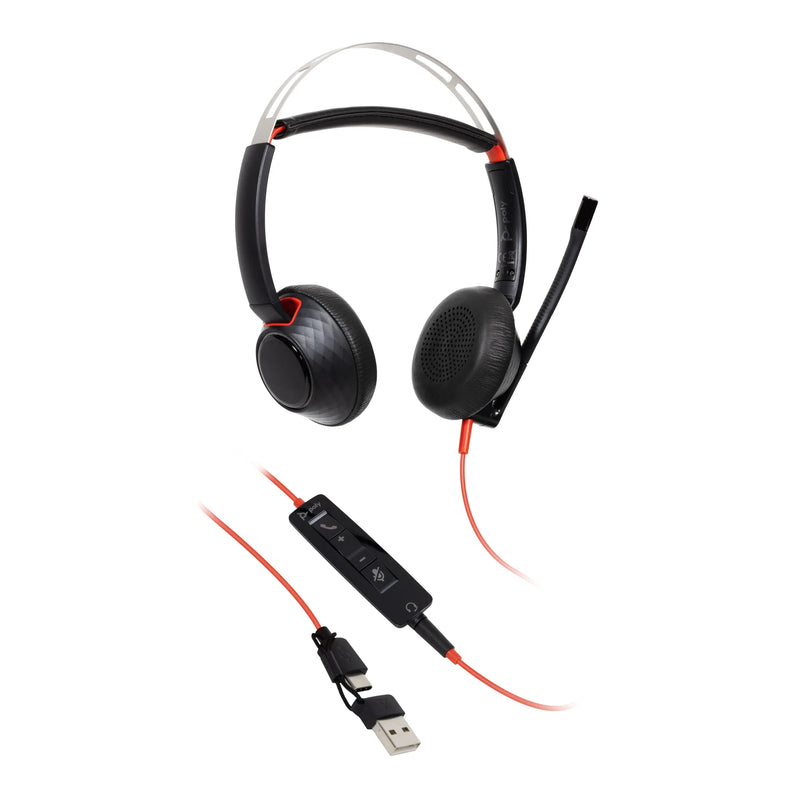 Poly Blackwire 5220 USB stereo USB-headset, svart, bilde 2