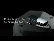 Video: Hyper HyperDrive Next USB-C-hub, 11 porter, midnattsblå