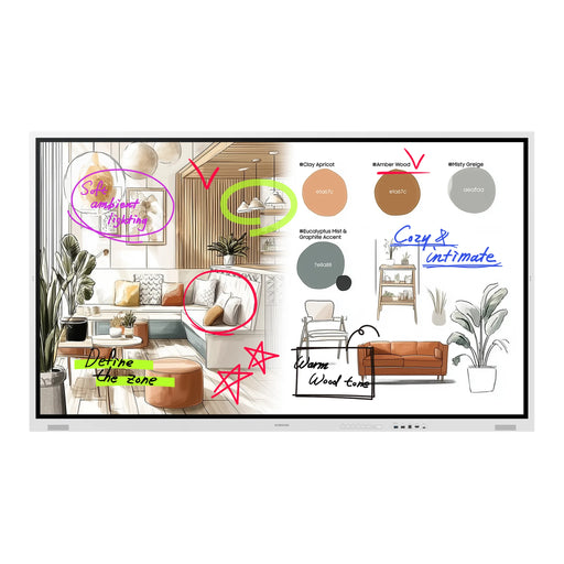 Samsung Flip WM85F-X 85" interaktiv skjerm 4K 450 nits