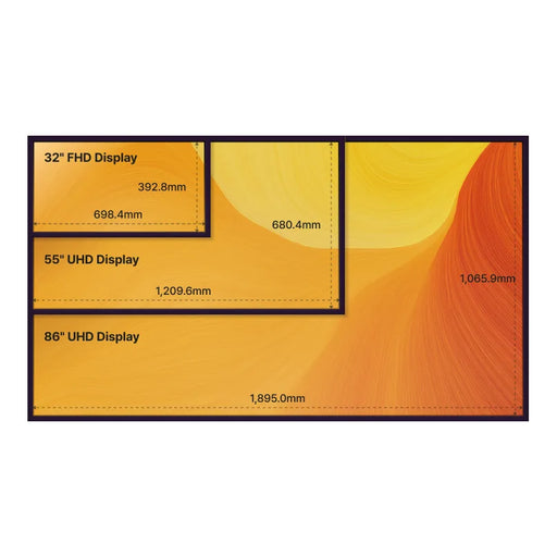 SOLUM S65A 65" infoskjerm 4K 500 nits 24/7