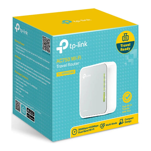 TP-Link TL-WR902AC WiFi 5 reiseruter AC750